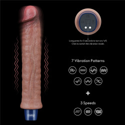 LoveToy Gode vibrant Softee Wizz 21 x 4cm Marron
